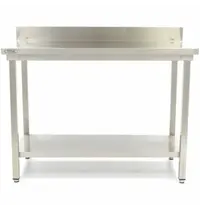 Maxima Werktafel | RVS | Bodemschap | Diepte 600mm | Hoogte 850/900mm | Breedte 600-2000mm | Achteropstand | Zelfmontage 