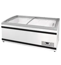 Tefcold Supermarkt Vrieskist | NEWLINZ | 615L | Wit/Grijs | -16°C/-24°C | Statisch | Schuifdeksels | 1700x885x840(h)mm 