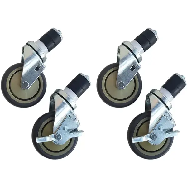 Wielenset | Maxima Werktafels | 4 Wielen (2 Geremd) | 102(h)mm