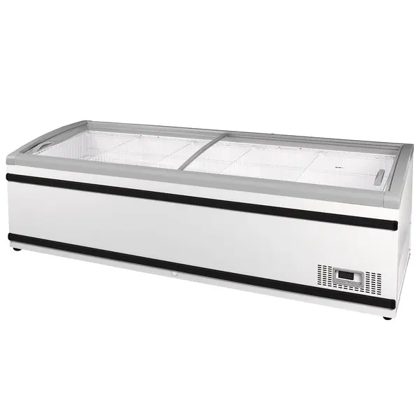 Supermarkt Vrieskist | NEWLINZ | 983L | Wit/Grijs | -16°C/-24°C | Statisch | Schuifdeksels | 2500x885x840(h)mm
