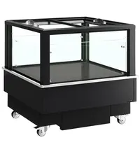 Tefcold Koel-/Vrieseiland | EIB | 320L | Zwart | -18°C/+5°C | Geforceerd | Schuifdeksels | Touchscreen | Bluetooth + App | Wielen (Geremd) | 1012x1010x975(h)mm 