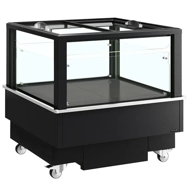 Koel-/Vrieseiland | EIB | 320L | Zwart | -18°C/+5°C | Geforceerd | Schuifdeksels | Touchscreen | Bluetooth + App | Wielen (Geremd) | 1012x1010x975(h)mm