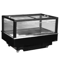 Tefcold Koel-/Vrieseiland | EIB | 480L | Zwart | -18°C/+5°C | Geforceerd | Schuifdeksels | Touchscreen | Bluetooth + App | Wielen (Geremd) | 1512x1010x975(h)mm