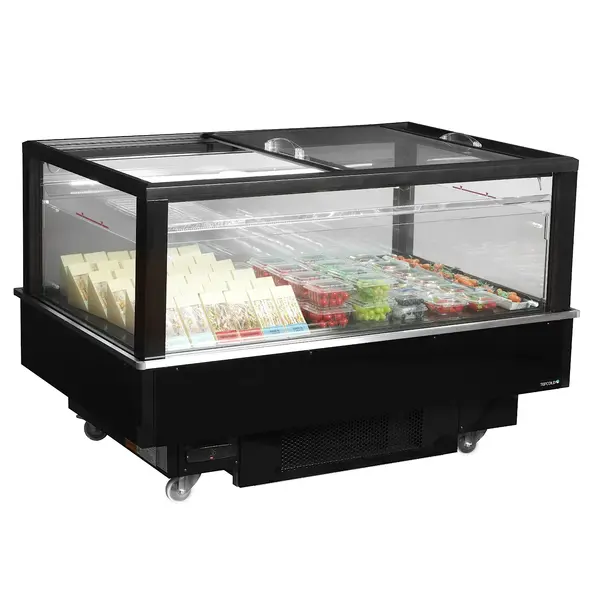 Koel-/Vrieseiland | EIB | 480L | Zwart | -18°C/+5°C | Geforceerd | Schuifdeksels | Touchscreen | Bluetooth + App | Wielen (Geremd) | 1512x1010x975(h)mm