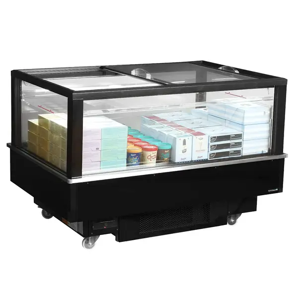 Koel-/Vrieseiland | EIB | 480L | Zwart | -18°C/+5°C | Geforceerd | Schuifdeksels | Touchscreen | Bluetooth + App | Wielen (Geremd) | 1512x1010x975(h)mm