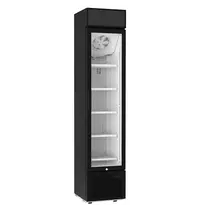 Tefcold Vrieskast | Smal Model | 190L | Zwart | -12°C/-23°C | Geforceerd | Wielen | 435x531x2016(h)mm