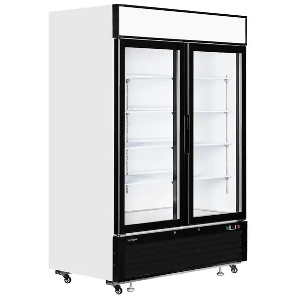Koelkast | SERIE LG | 1108L | Wit/Zwart | +1°C/+8°C | Geforceerd | Draaideuren | Wielen | 1382x805x2065(h)mm