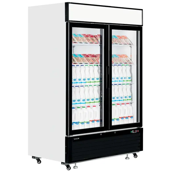 Koelkast | SERIE LG | 1108L | Wit/Zwart | +1°C/+8°C | Geforceerd | Draaideuren | Wielen | 1382x805x2065(h)mm