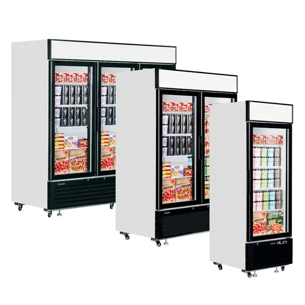 Koelkast | SERIE LG | 2050L | Wit/Zwart | +1°C/+8°C | Geforceerd | Draaideuren | Wielen | 2079x805x2065(h)mm