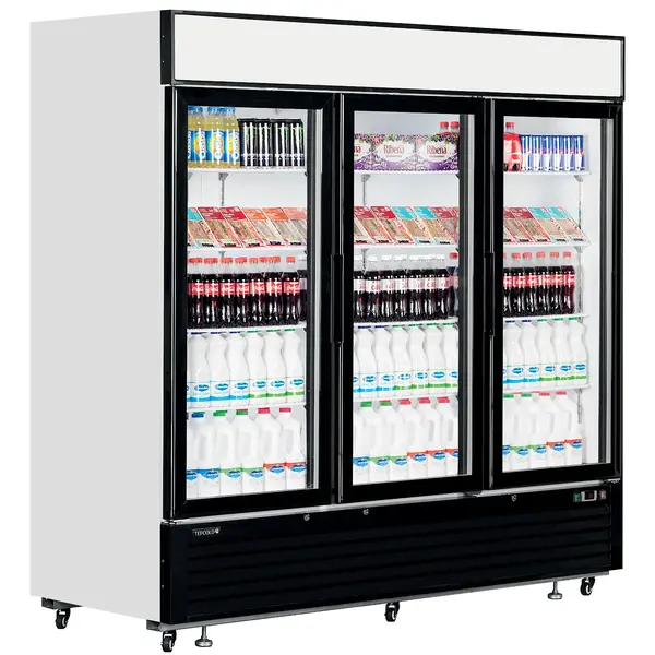 Koelkast | SERIE LG | 2050L | Wit/Zwart | +1°C/+8°C | Geforceerd | Draaideuren | Wielen | 2079x805x2065(h)mm