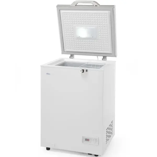 Vrieskist | Wit | 93L | -18°C/-26°C | Geforceerd | Kanteldeksel | 574x608x845(h)mm