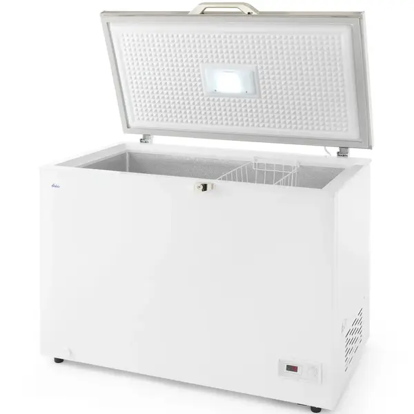 Vrieskist | Wit | 282L | -18°C/-26°C | Geforceerd | Kanteldeksel | 1116x686x840(h)mm