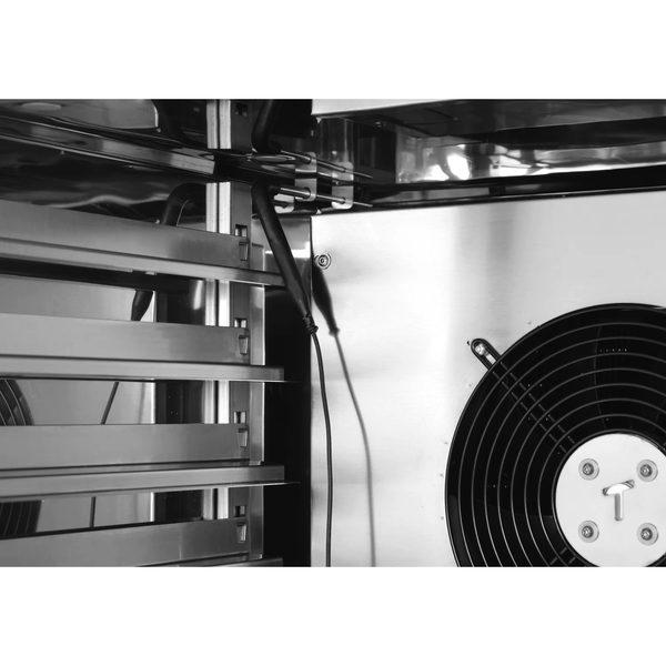 Blastchiller | 15 Niveaus (EN/GN) | Max. 45kg (Koelen) / 35kg (Vriezen) | 2.08kW (230V) | 790x943x1975(h)mm