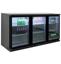 SERRCO by Tefcold Barkoelkast | SGD | 434L | Antracietgrijs | +2°C/+10°C | Geforceerd | Draaideuren | 1670x620x840(h)mm