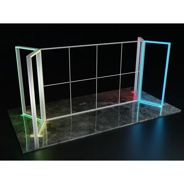 Modulair RGB LED-Frame | LUMIX™ RGB | Aluminium | Dubbelzijdig | Incl. Roltas | 1000x120x2500(h)mm