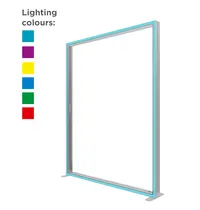 Luxus Modulair RGB LED-Frame | LUMIX™ RGB | Aluminium | Dubbelzijdig | Incl. Roltas | 2000x120x2500(h)mm 