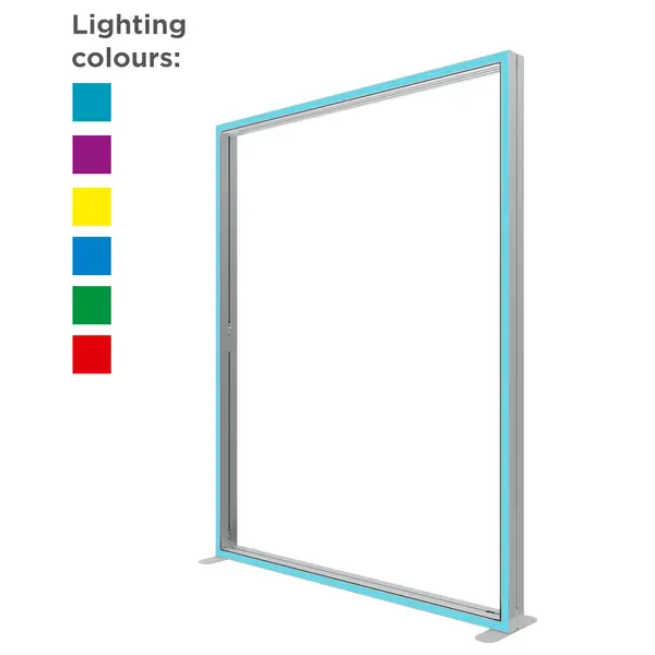 Modulair RGB LED-Frame | LUMIX™ RGB | Aluminium | Dubbelzijdig | Incl. Roltas | 2000x120x2500(h)mm