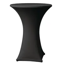 Attends Tafelhoes | SAMBA STRETCH | Polyester/Elastaan | Zwart | Ø850x1150(h)mm