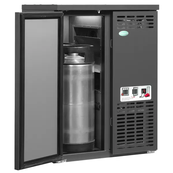 Vatenkoeler | SFK | Antracietgrijs | 2x 20L (KEG) | +2°C/+10°C | Geforceerd | 620x580x840(h)mm