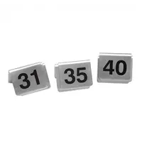 EMGA Tafelnummer | 31 t/m 40 | RVS | 2-zijdig | 55x35(h)mm