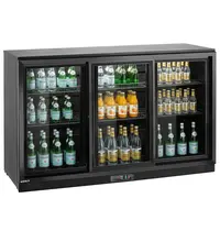 Arktic by HENDI Barkoelkast | 323L | Zwart | 0°C/+10°C | Statisch + Ventilator | Schuifdeuren | 1350x520x865(h)mm