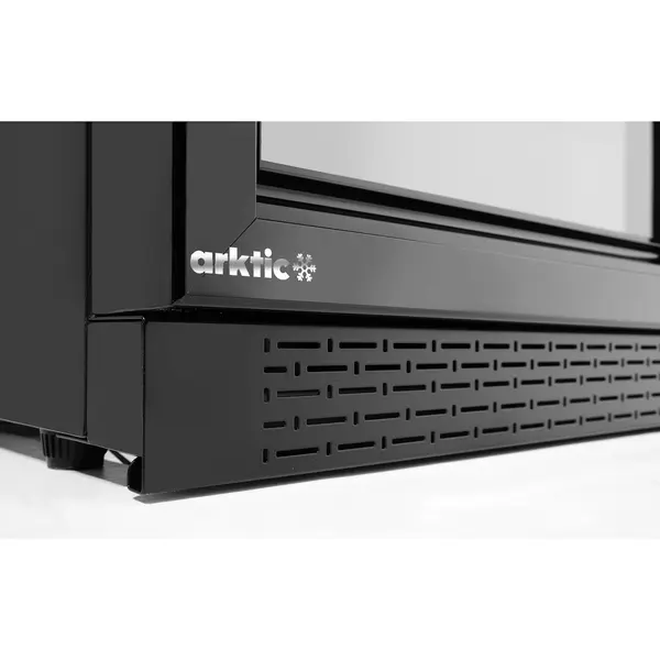 Barkoelkast | 323L | Zwart | 0°C/+10°C | Statisch + Ventilator | Schuifdeuren | 1350x520x865(h)mm