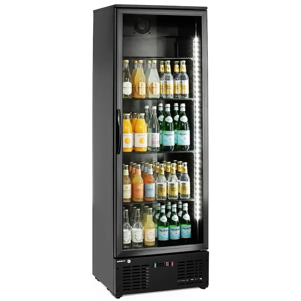 Drankenkoeling | 300L | Zwart | +2°C/+10°C | Statisch + Ventilator | 600x530x1820(h)mm