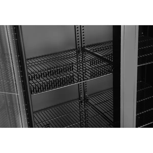 Drankenkoeling | 477L | Zwart | 0°C/+10°C | Statisch + Ventilator | Draaideuren | 900x530x1820(h)mm