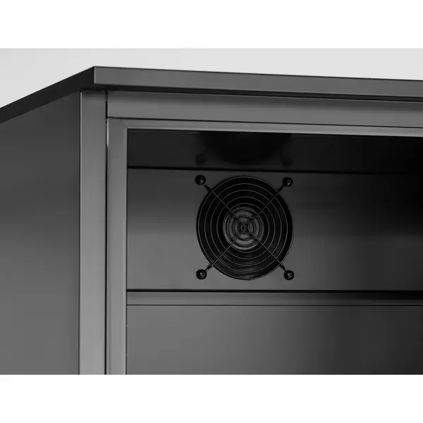 Drankenkoeling | 477L | Zwart | 0°C/+10°C | Statisch + Ventilator | Draaideuren | 900x530x1820(h)mm