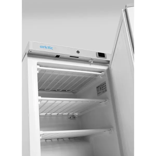 Vrieskast | BudgetLine | 200L | Wit | -18°C/-23°C | Statisch + Ventilator | Deuralarm | 598x655x838(h)mm
