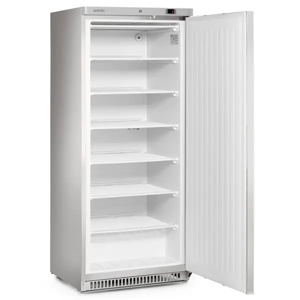 Vrieskast | BudgetLine | 600L | RVS | -18°C/-23°C | Statisch + Ventilator | Deuralarm | Wielen | 775x710x1900(h)mm
