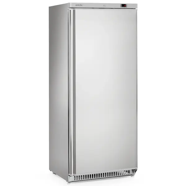Koelkast | BudgetLine | 600L | RVS | 0°C/+8°C | Statisch + Ventilator | Deuralarm | Wielen | 775x769x1900(h)mm