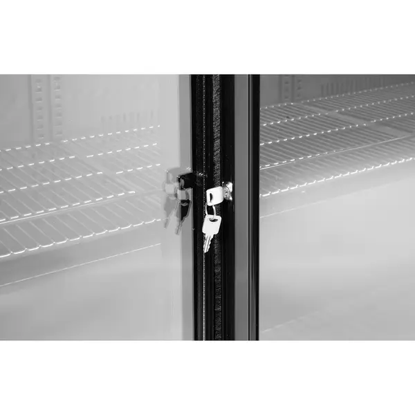 Barkoelkast | 198L | Zwart | 0°C/+10°C | Statisch + Ventilator | Schuifdeuren | 900x520x870(h)mm