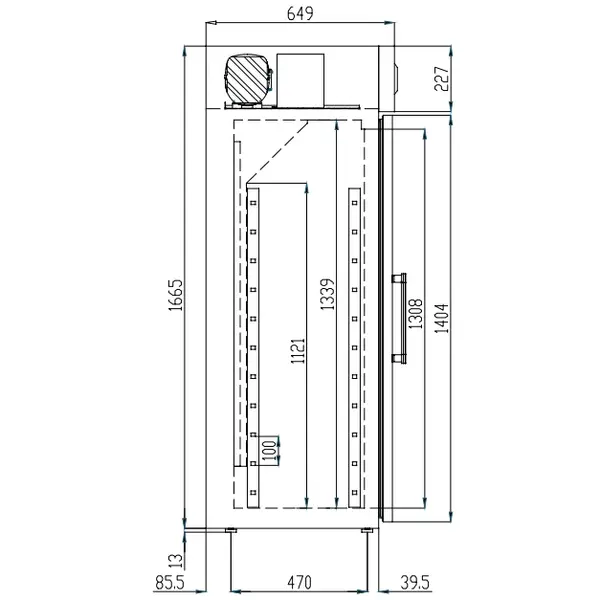 Medische Koelkast | MEDICAL LAB | 335L | Wit | +2°C/+8°C | Geforceerd | Temperatuuralarm | 600x650x1680(h)mm