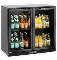 Arktic by HENDI Barkoelkast | 198L | Zwart | 0°C/+10°C | Statisch + Ventilator | Draaideuren | 900x530x870(h)mm 