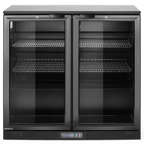 Barkoelkast | 198L | Zwart | 0°C/+10°C | Statisch + Ventilator | Draaideuren | 900x530x870(h)mm