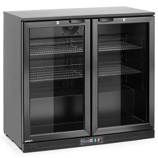 Barkoelkast | 198L | Zwart | 0°C/+10°C | Statisch + Ventilator | Draaideuren | 900x530x870(h)mm