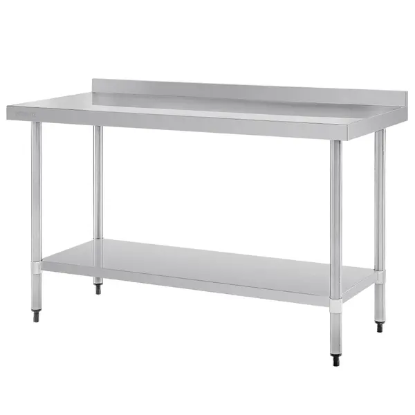 Werktafel | RVS | Bodemschap | Achteropstand | Zelfmontage | 1500x700x900/960(h)mm