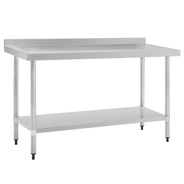 Werktafel | RVS | Bodemschap | Achteropstand | Zelfmontage | 1500x700x900/960(h)mm