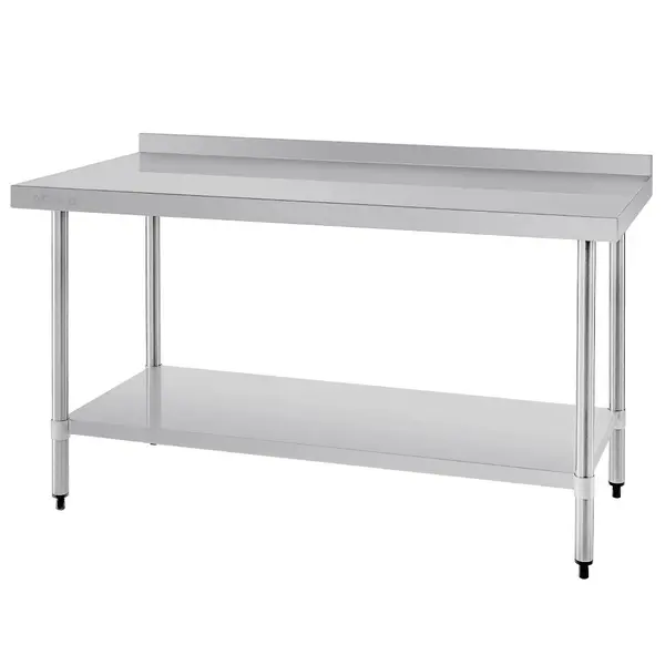 Werktafel | RVS | Bodemschap | Achteropstand | Zelfmontage | 1500x600x900/960(h)mm
