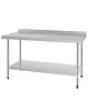 Vogue Werktafel | RVS | Bodemschap | Achteropstand | Zelfmontage | 1500x600x900/960(h)mm 