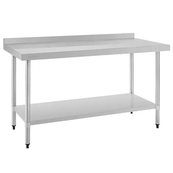 Werktafel | RVS | Bodemschap | Achteropstand | Zelfmontage | 1500x600x900/960(h)mm