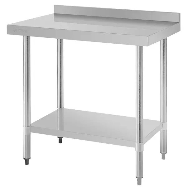 Werktafel | RVS | Bodemschap | Achteropstand | Zelfmontage | 900x600x900/960(h)mm