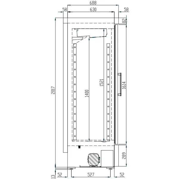 Medische Vrieskast | MEDICAL LAB | 470L | Wit | -18°C | Geforceerd | Temperatuuralarm | 660x750x2050(h)mm