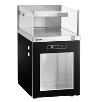 Bartscher Melkkoeler + Kopjesverwarmer | RVS/Zwart | 12L (+1°C/+6°C) | 30 Kopjes (30°C/60°C) | 0.23kW (230V) | 305x485x537(h)mm 