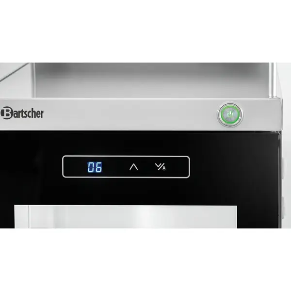 Melkkoeler + Kopjesverwarmer | RVS/Zwart | 12L (+1°C/+6°C) | 30 Kopjes (30°C/60°C) | 0.23kW (230V) | 305x485x537(h)mm