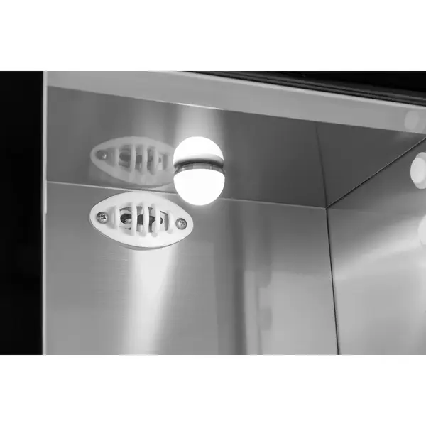 Melkkoeler + Kopjesverwarmer | RVS/Zwart | 12L (+1°C/+6°C) | 30 Kopjes (30°C/60°C) | 0.23kW (230V) | 305x485x537(h)mm