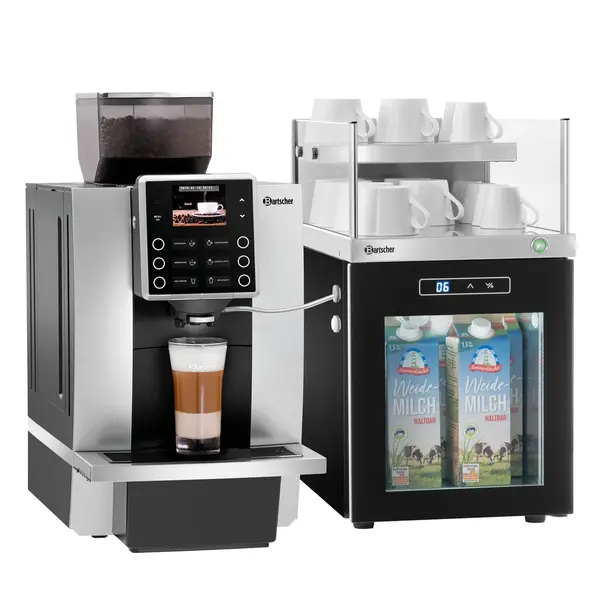 Melkkoeler + Kopjeswarmer | RVS/Zwart | 12L (+1°C/+6°C) | 30 Kopjes (30°C/60°C) | 0.23kW (230V) | 305x485x537(h)mm