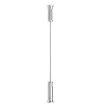 Luxus Etalage Ophangsysteem | ROD | Staaldraad/Aluminium | Plafond-Vloer-Bevestiging | Verstelbare Lengte (400cm) 