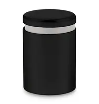 Luxus Afstandhouder | RVS | Zwart (Mat) | Per Stuk | Ø19x19mm